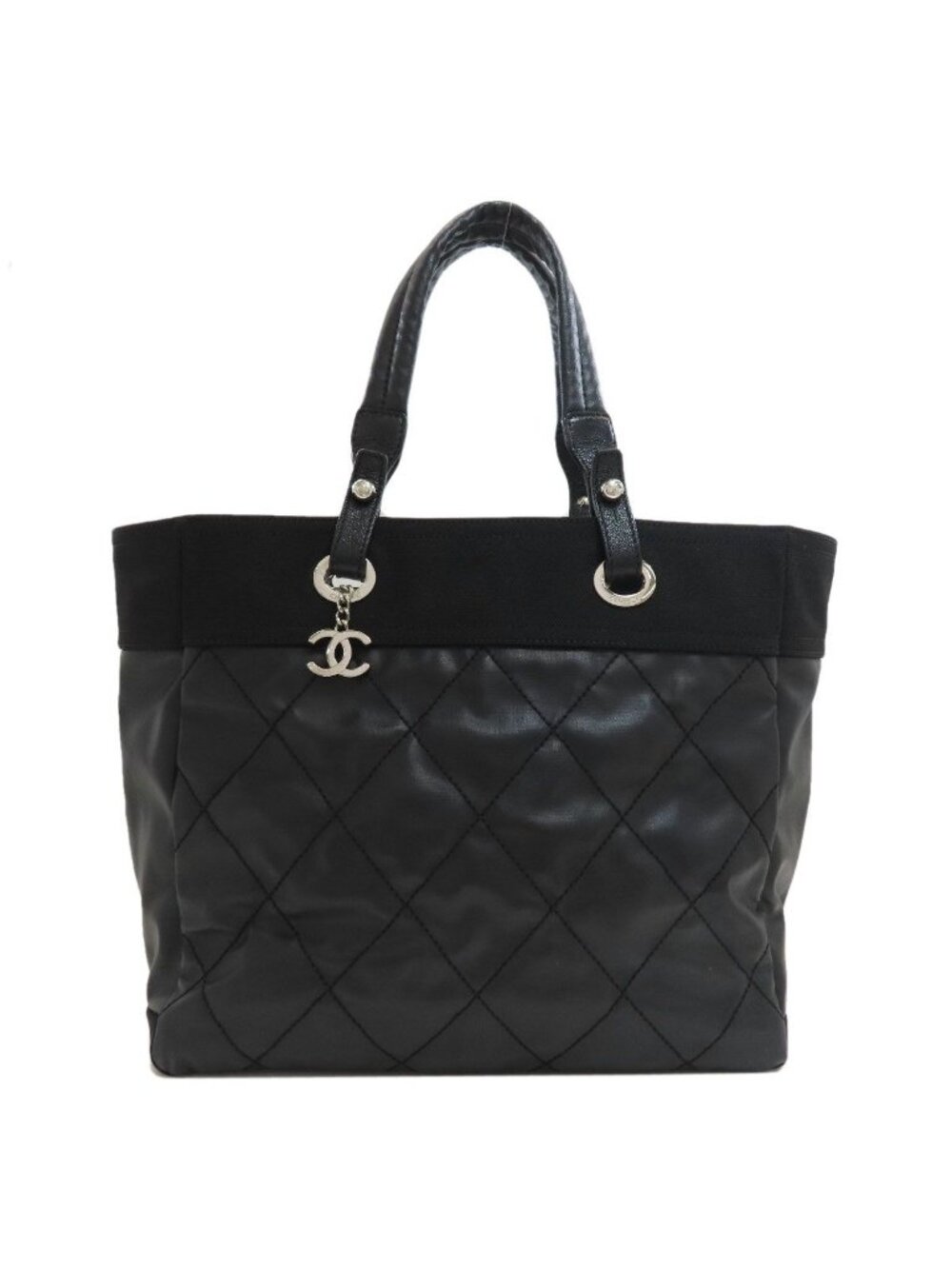 Chanel Paris Biarritz Tote Bag Silver